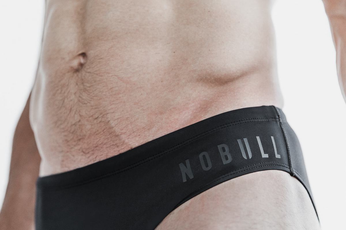 Nobull Swim Brief Men's Swim Black | Australia (KQ1635)